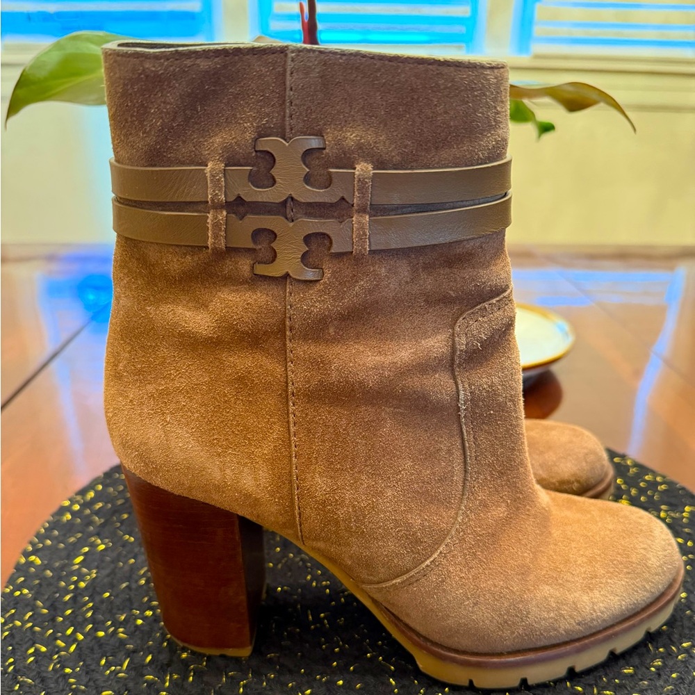 Tory Burch Tan Suede Boots